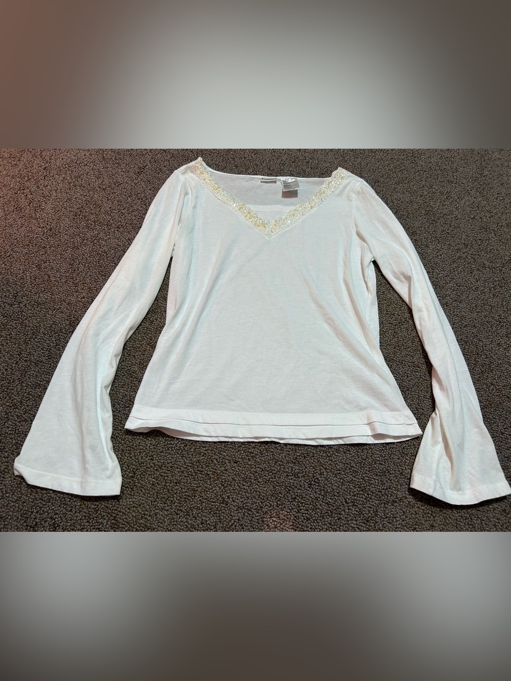 Y2K No Boundries White Top Size Large